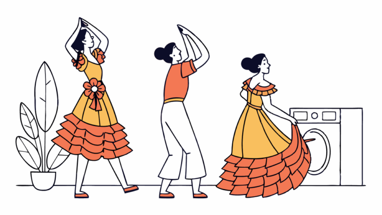 Cuidado y lavado de los trajes de gitana: Guía práctica y recomendaciones para su lavado y secado en nuestra lavandería (I PARTE)